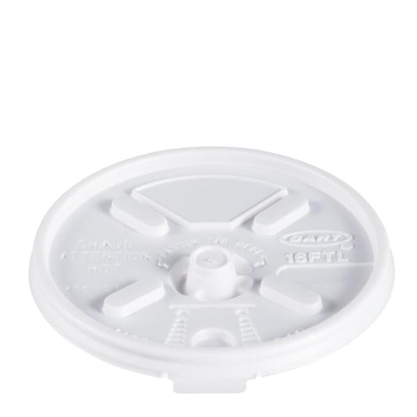 Lid Cup Dart Lift-N-Lock Plastic White 1000/Ca